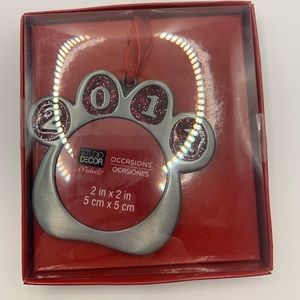 2011 Paw Print Ornament